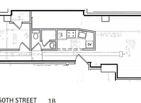 2nd image of 540 W 50th St APT 1B