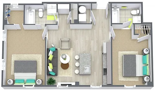 Floor plan The Bordeaux