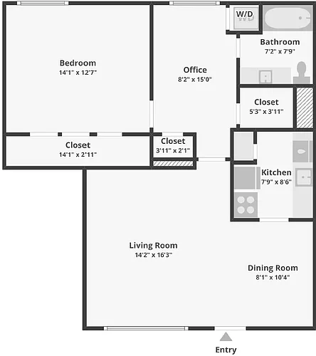 Floor plan Den or Study Room
