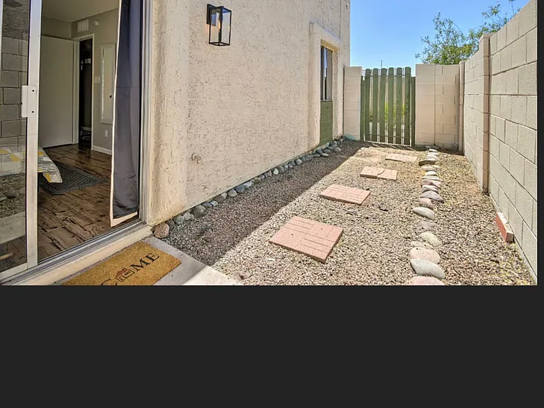 Back patio area