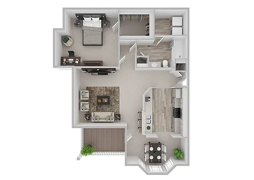 Floor plan 1 Bedroom