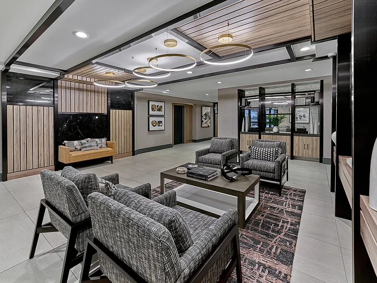 Visit our modern lobby with modern seating and sophisticated decor.