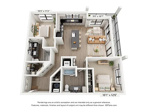 Floor plan B2A