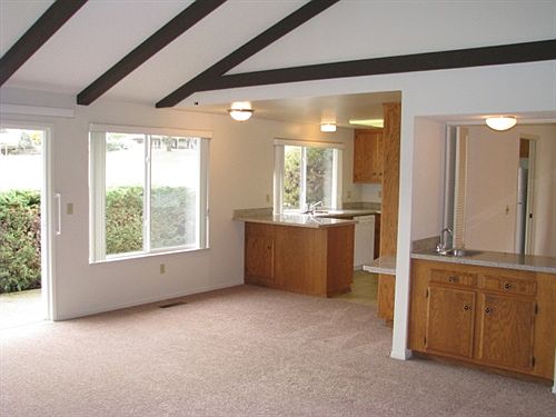 family room to kitchen