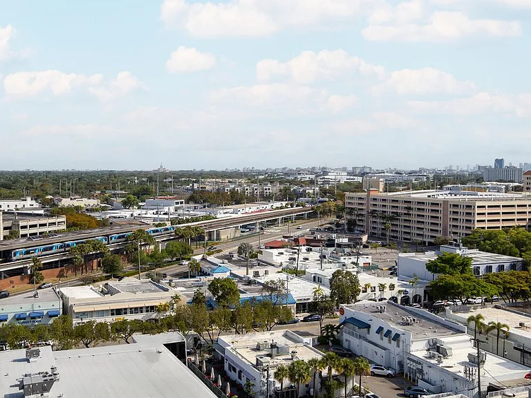 View from community showing proximity to metrorail