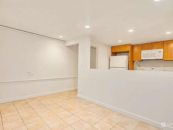 Living area and kitchen space