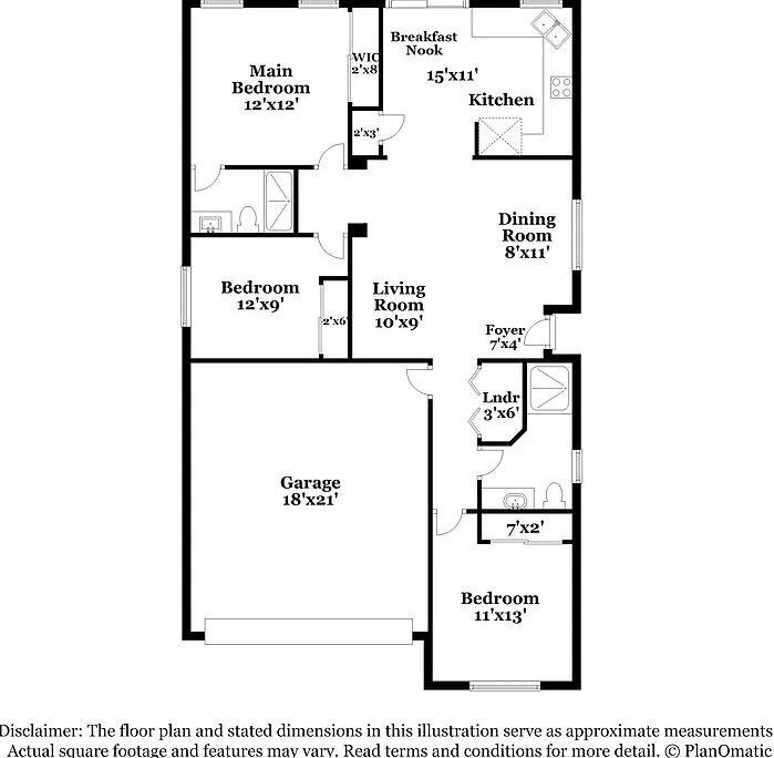 3 bed, 2.0 bath, 1105 sqft, $1,990 — Photo 2