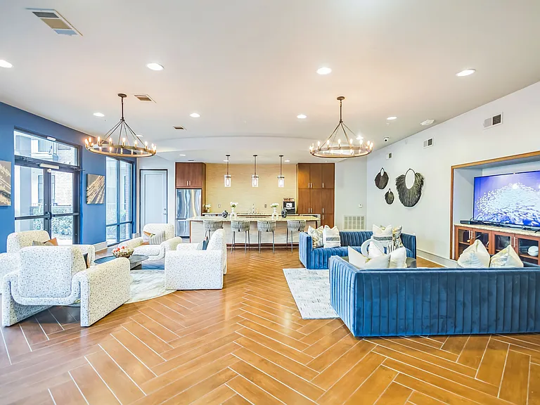 Resident Lounge with Media and Coffee Station