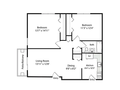 Floor plan B1A