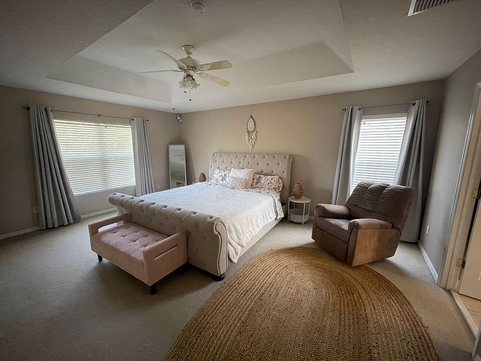 Master bedroom suite with private bathroom