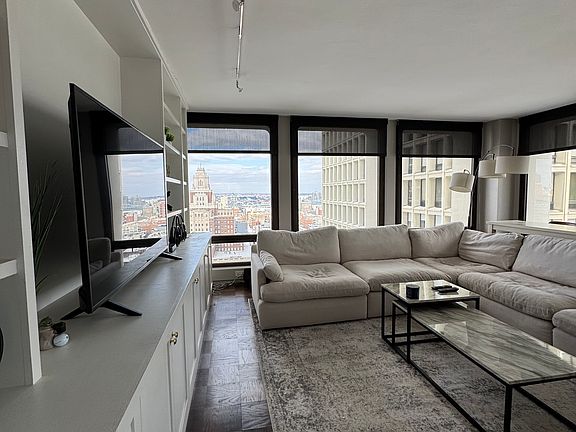 Living Room with a Northern and Eastern View