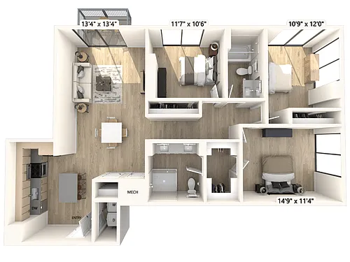 Floor plan C2