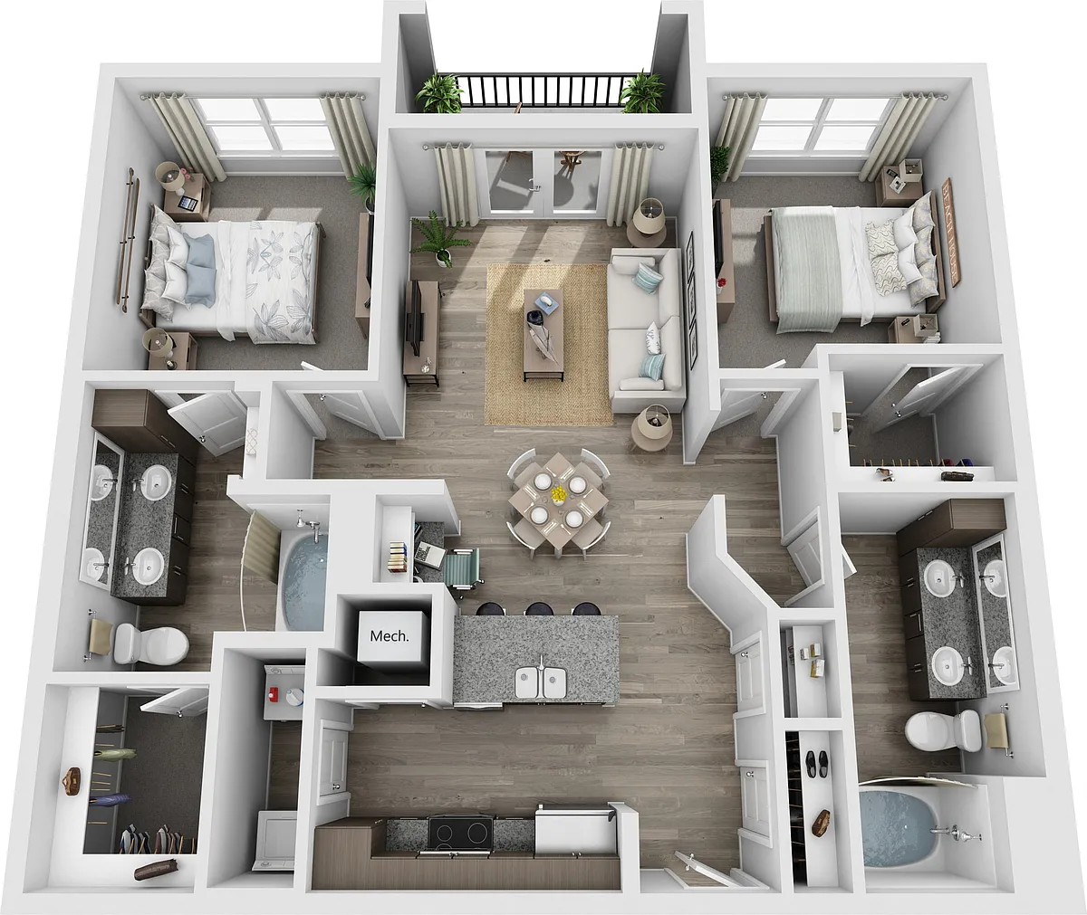 Floor plan Banister
