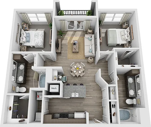 Floor plan Banister