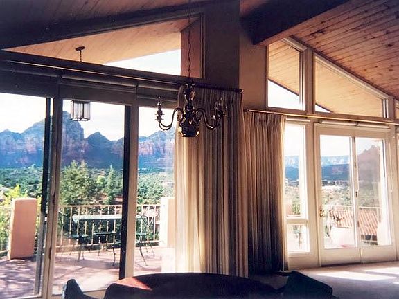 Views from living room and dining room