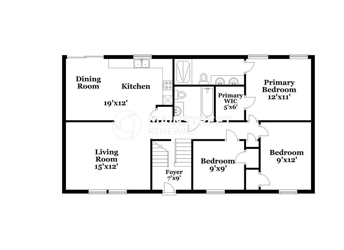 Floor Plan - 219 E Pacific Dr