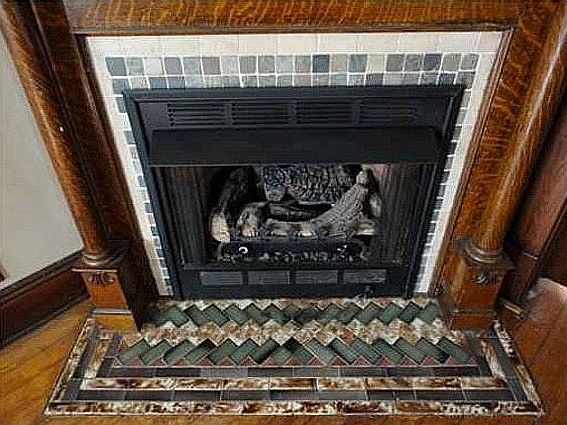 Livingroom fireplace