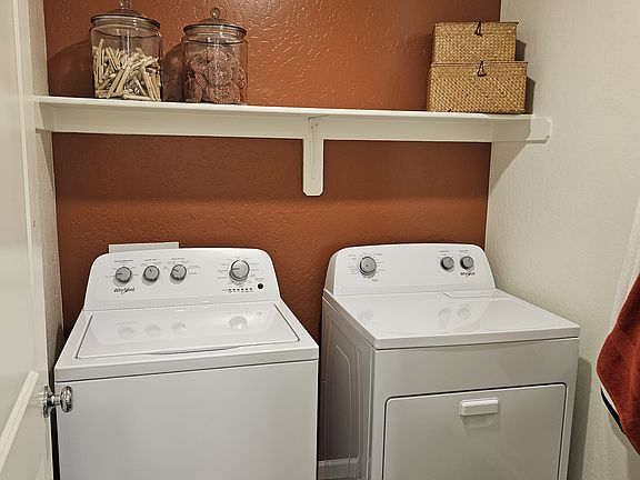 Laundry room photo from model home, same model
