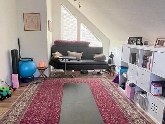 Upstairs bonus room as office