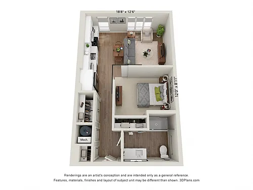 Floor plan S1 Type A