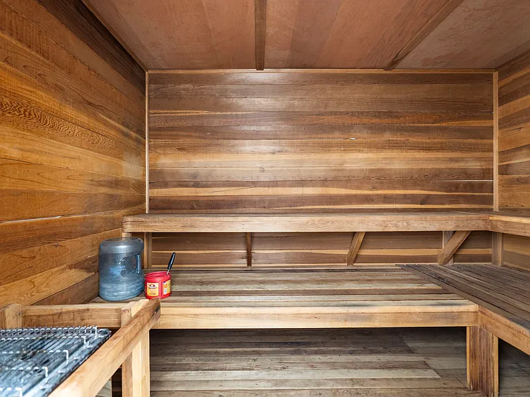 Sauna in both women's & men's locker rooms by the big pool