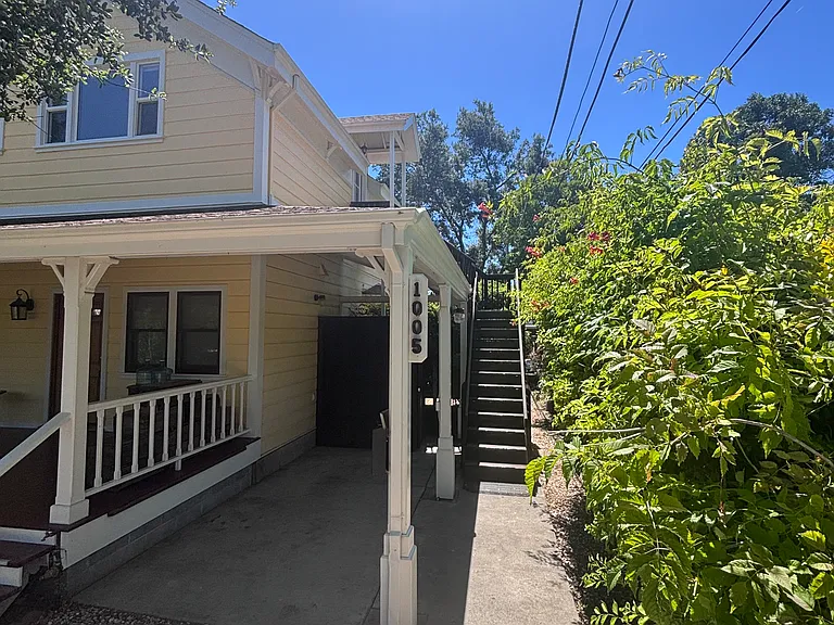 Entry to the second floor apartment