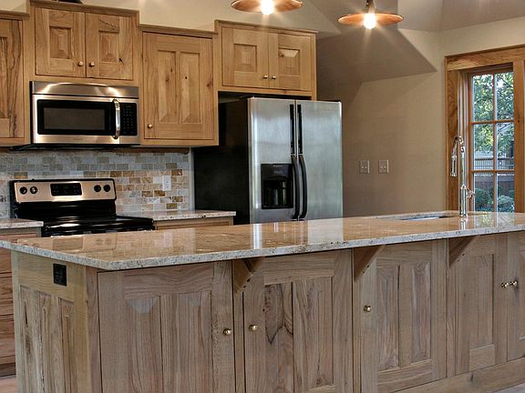 Oak cabinets with granite countertops