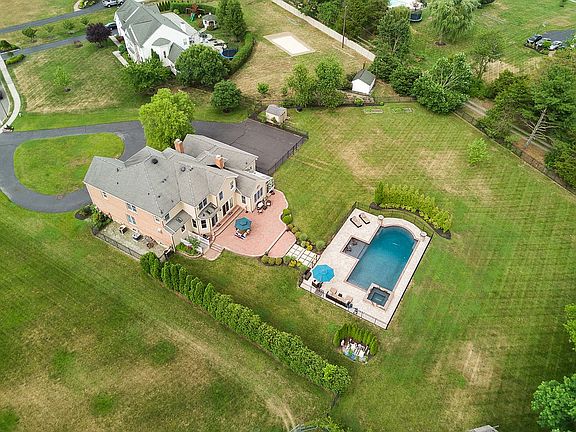 Aerial view of yard.