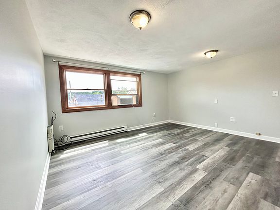 Living room with new vinyl flooring