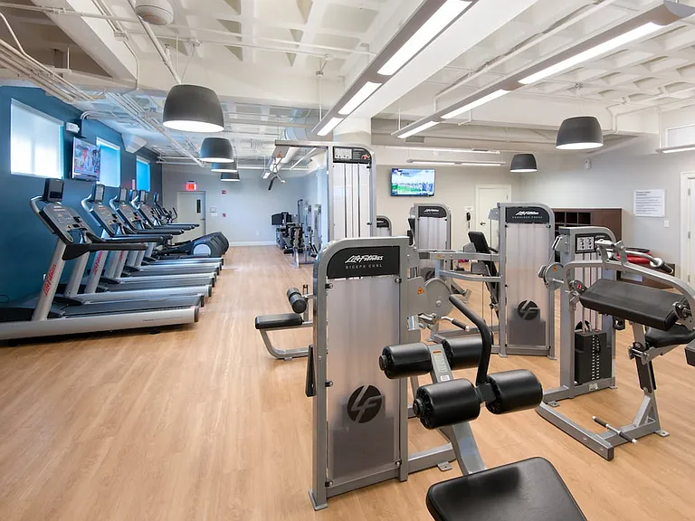 Fitness center with cardio and strength equipment