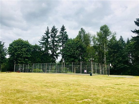 Close up of tennis courts