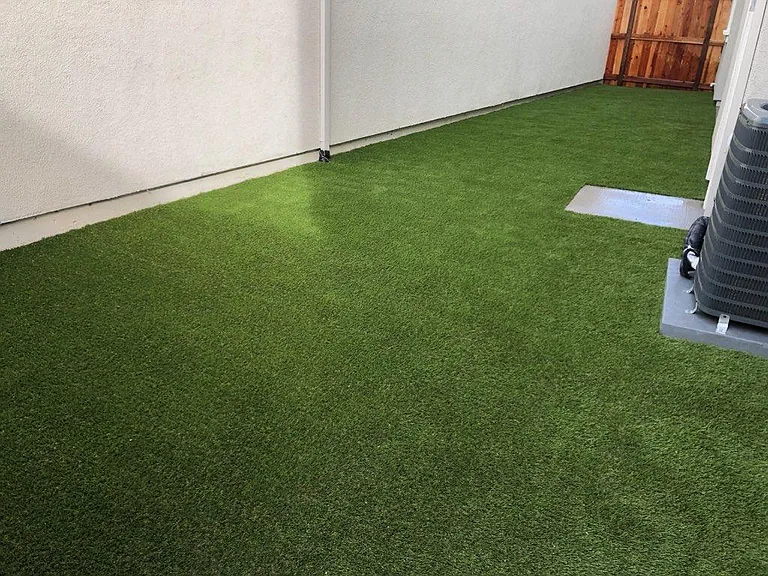 Patio/Side yard (synthetic lawn)