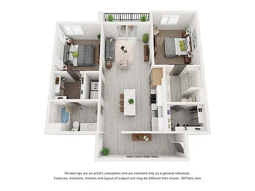 Floor plan 2X2 B35