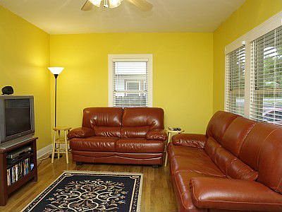 Living Area with Hardwood Flooring