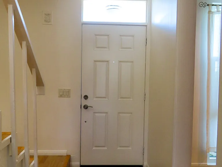 Front door from inside