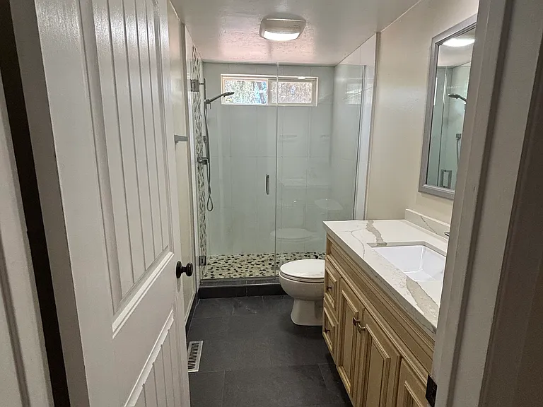 Bathroom recently remodeled - excellent condition