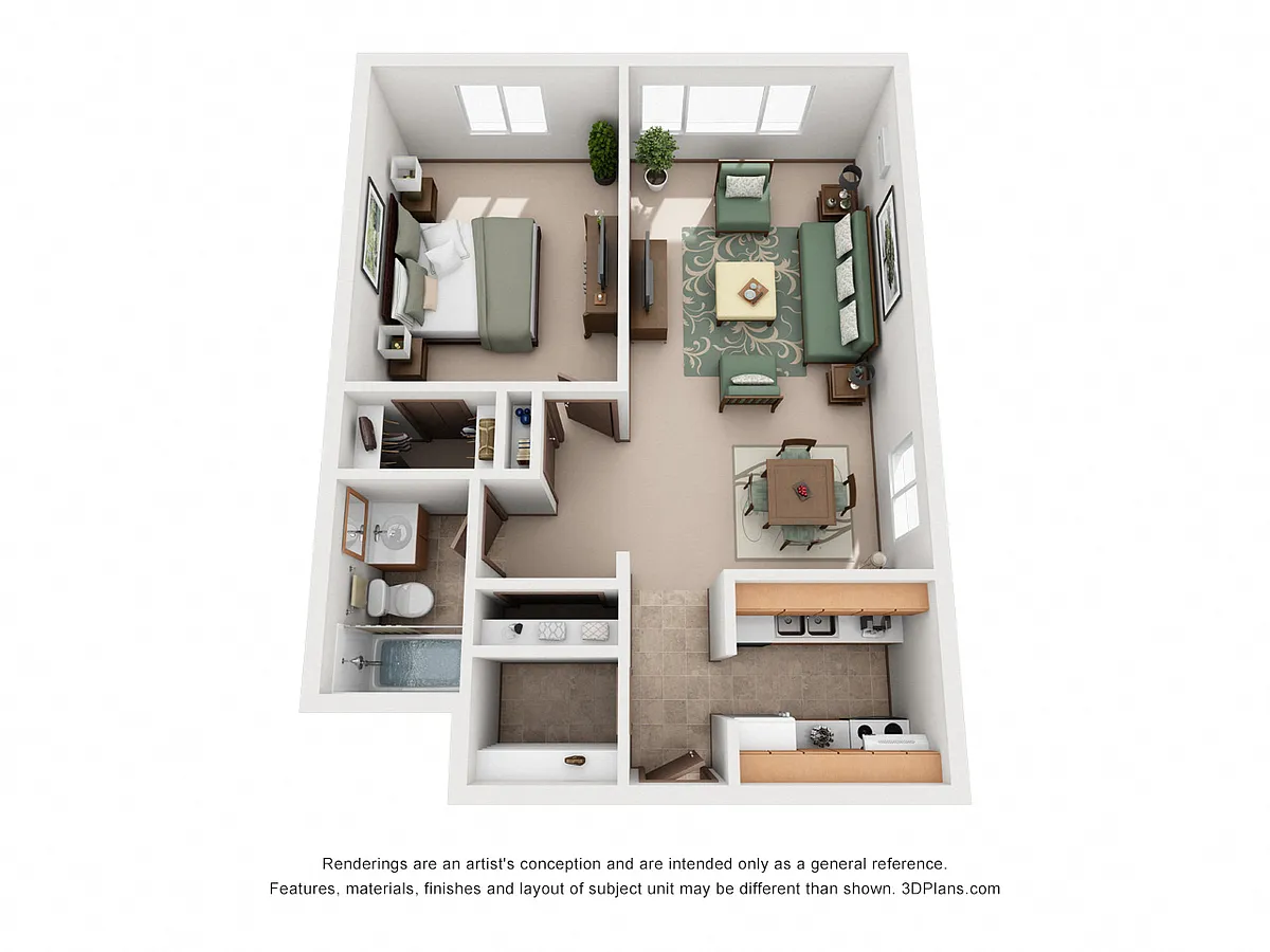 Floor plan 1 Bedroom