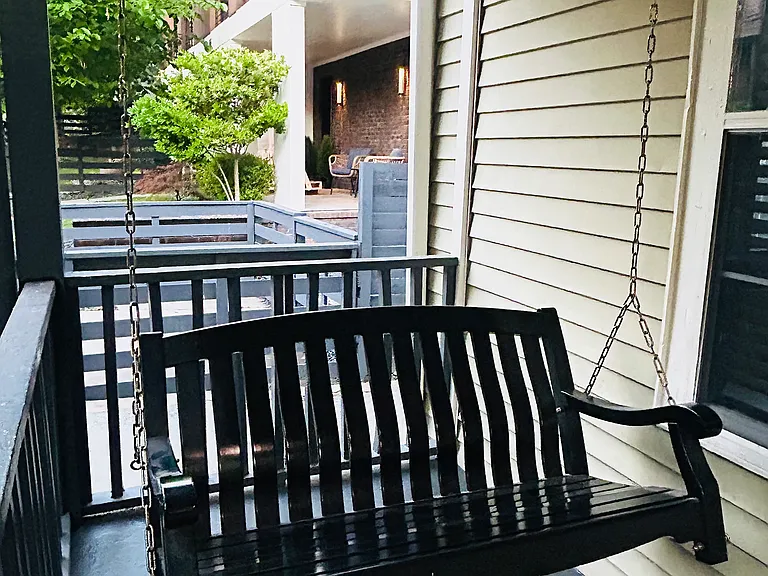 Front porch swing included
