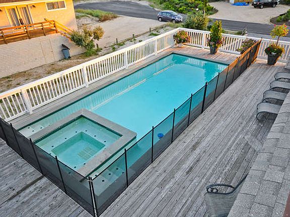 Balcony view of pool