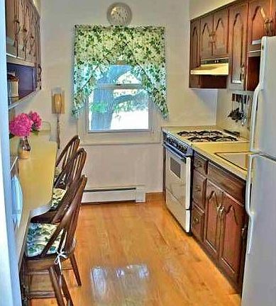 Bright kitchen.