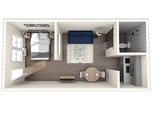Floor plan Urban 1x1 A