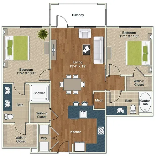 Floor plan B3-B