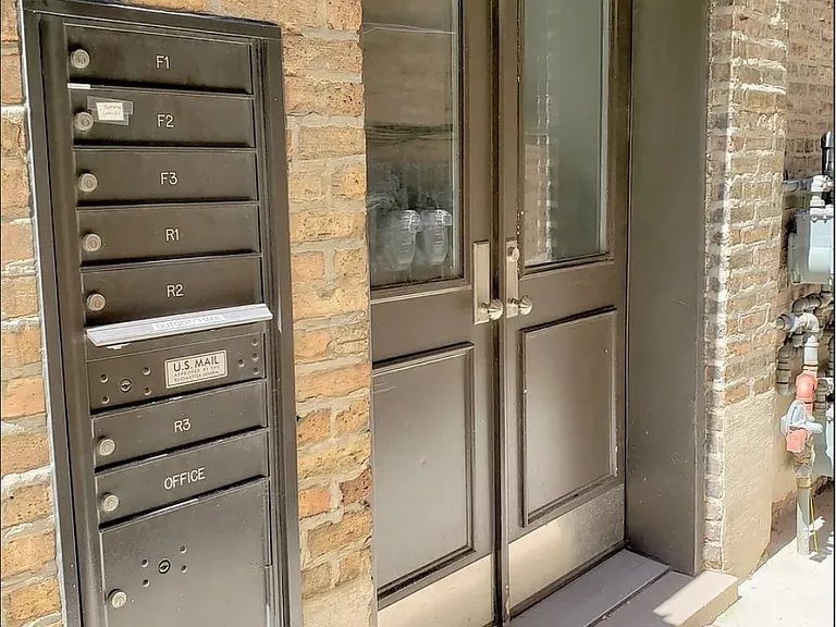 Side entry doors and recessed mailboxes