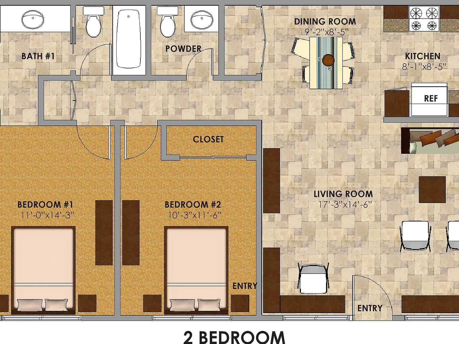 2 bed, 1.5 bath, $1,995 — Photo 4
