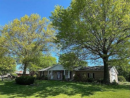Brick ranch on corner lot