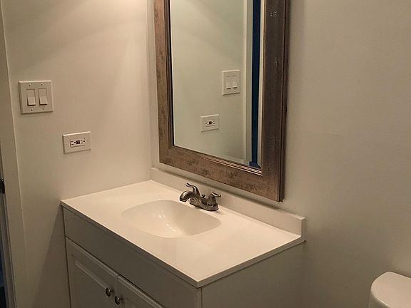 Brand new bathroom vanity and faucet