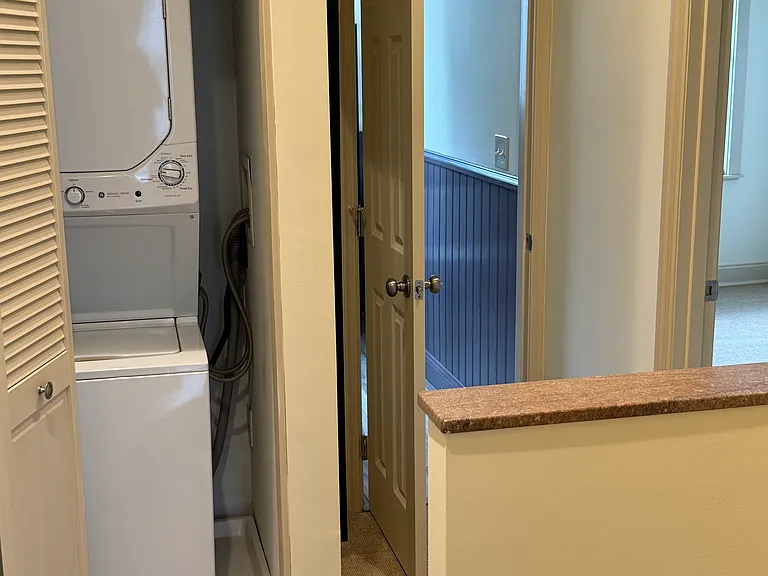 2nd floor laundry right outside of bedroom