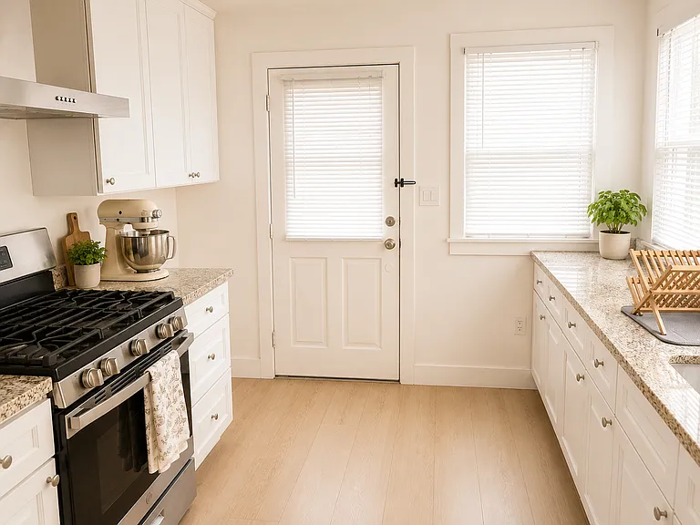 Kitchen and back door