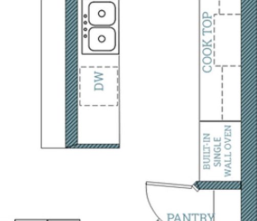 Optional Gourmet Kitchen w Single Wall Oven1