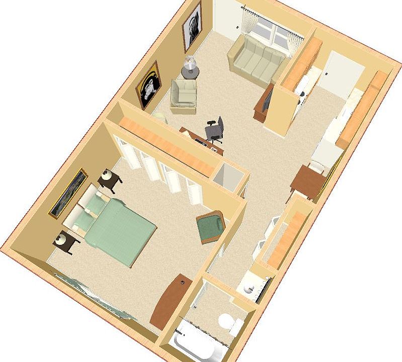 AppSouth G -1 Bedroom - wFurn -R2_03262015
